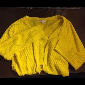 Yellow Knitted Merona Cardigan